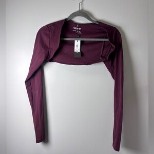 Garage long-sleeve crop top cardigan size M